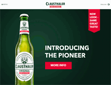 Tablet Screenshot of clausthaler.com